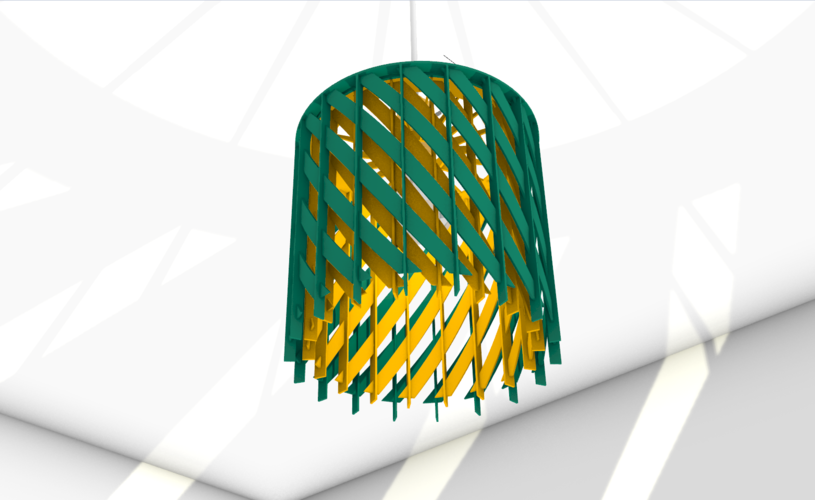 lampshade - Cosette - Design Bottbo - - Cealing Lamp 3D Print 355434