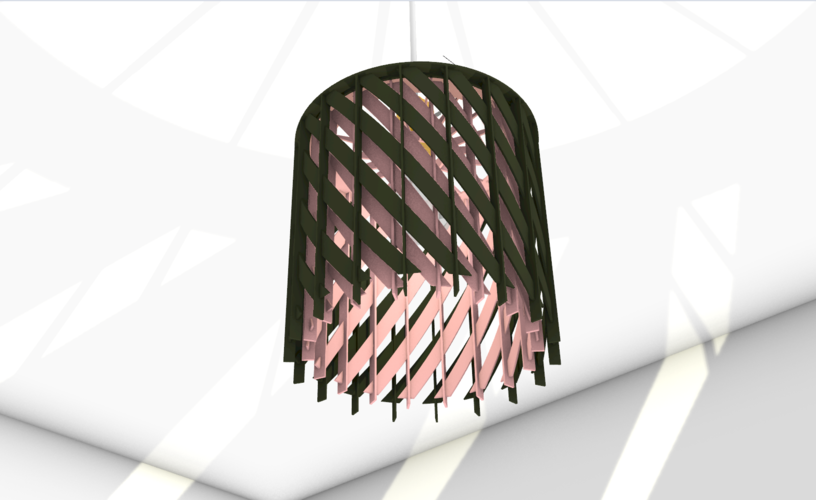 lampshade - Cosette - Design Bottbo - - Cealing Lamp 3D Print 355435