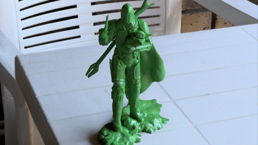 BABY YODA and The MANDALORIAN 3D Print 355454