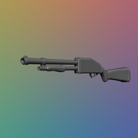 Stylized Gun - 3D Model - Thumbnail 2