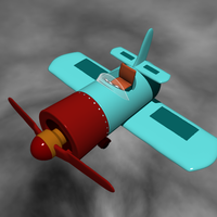 Small Cartoon Plane - 3D Model 3D Printing 355540
