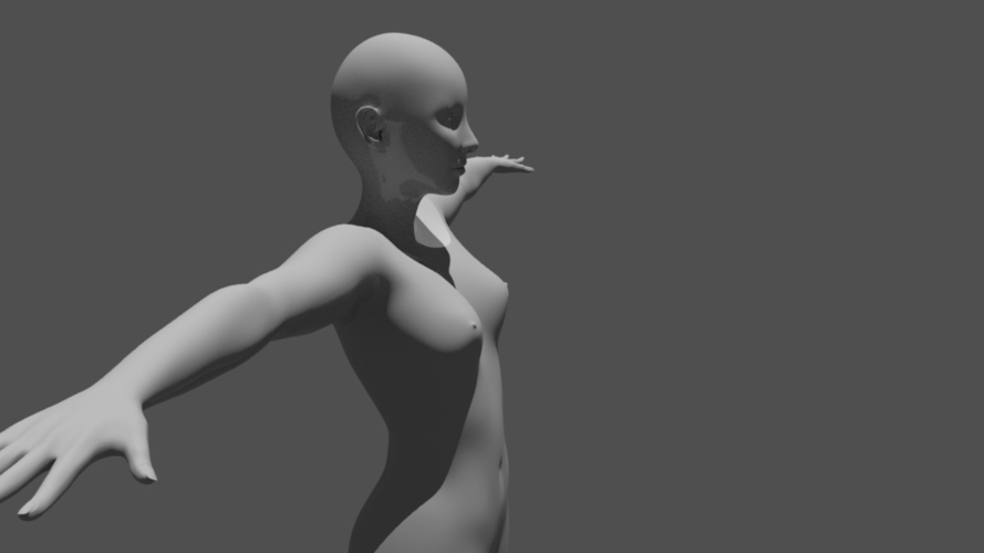 body woman - corpo donna 3D Print 355563