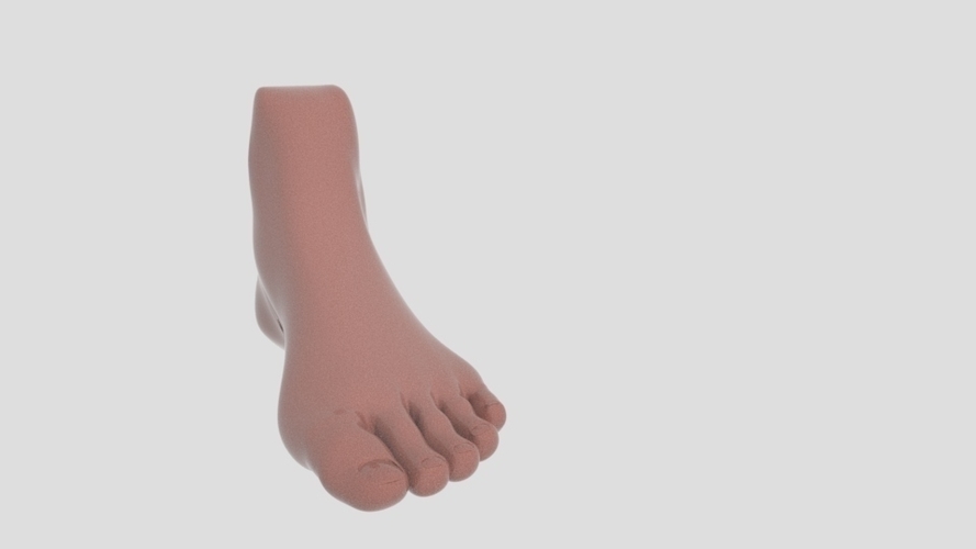 foot - piede 3D Print 355578