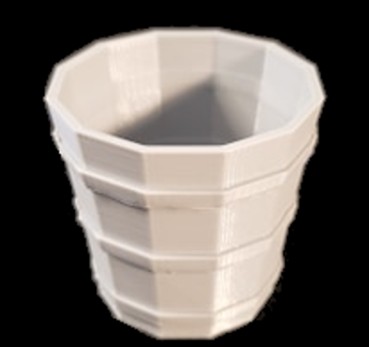 Wooden Basket Bucket 3D Print 355623