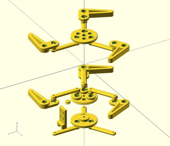 Ekobots - Windmill 3 blades vertical. 3D Print 35568