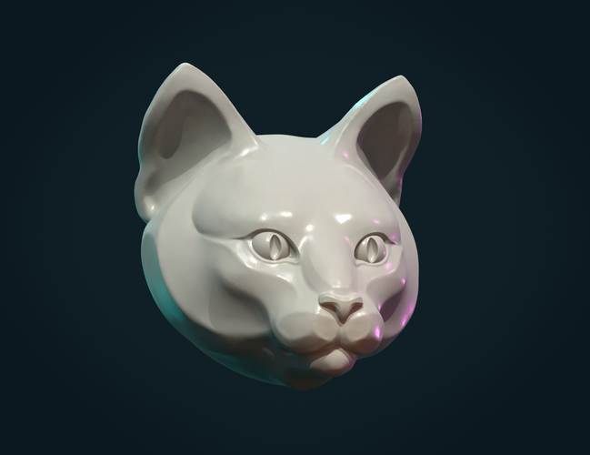 Cat Head 3D Print 355736