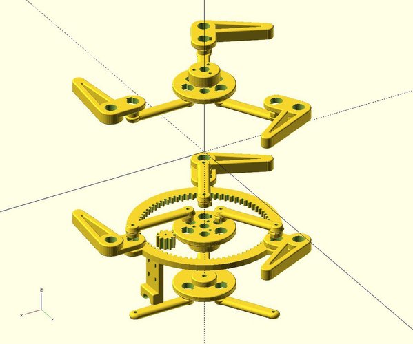 Ekobots - Windmill 3 blades vertical. 3D Print 35574