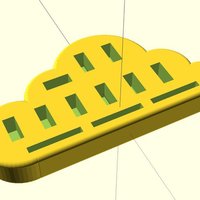 Small Ekobots - Cloud Storage - USB device holder. 3D Printing 35585