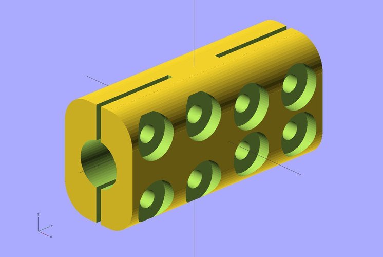Ekobots - Motor shaft coupler 3D Print 35606