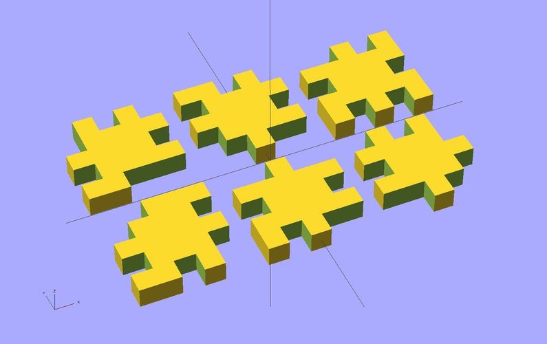 Ekobots - Wooden cube puzzle 3D Print 35614