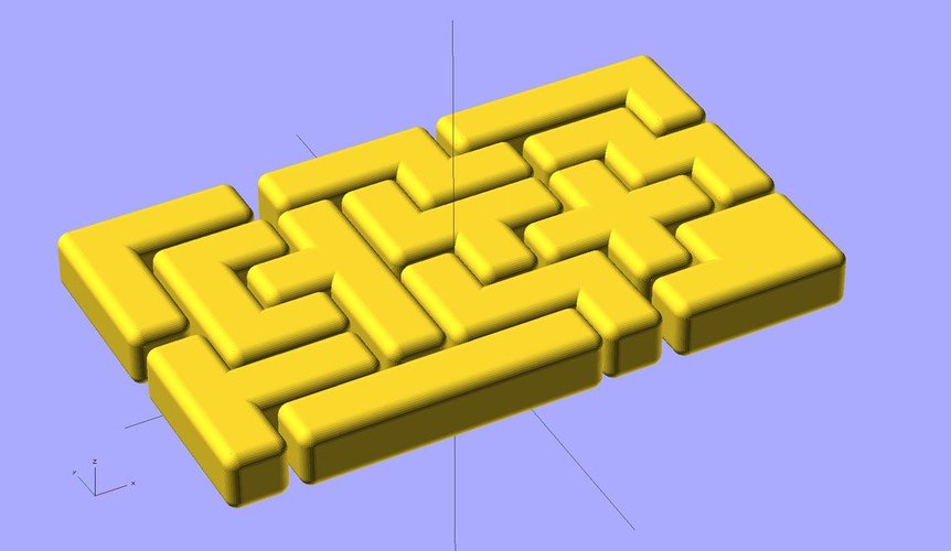 Ekobots - Wooden box puzzle. 3D Print 35617