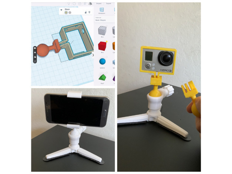 GoPro Mounts for Phone Tripod
