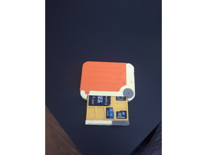 Fallout Holotape MicroSD Card Storage 3D Print 356350