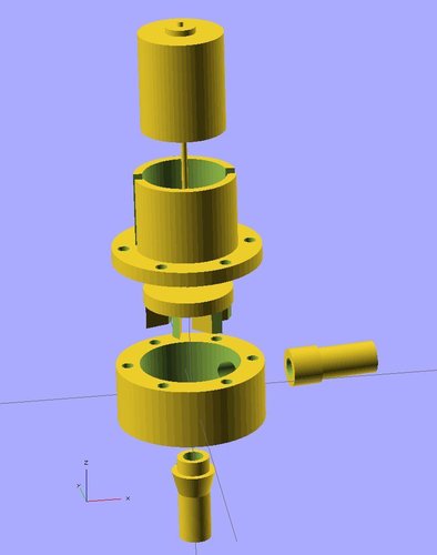 Ekobots - Water centrifugal pump. 3D Print 35636