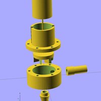 Small Ekobots - Water centrifugal pump. 3D Printing 35636