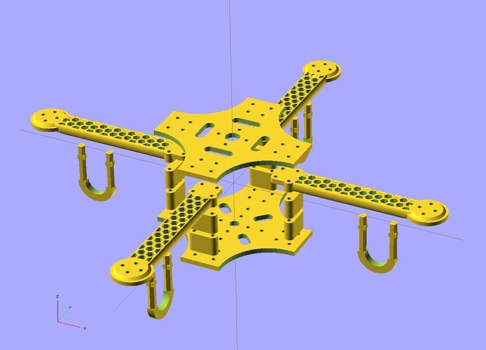 Ekobots - Quadcopter frame. 3D Print 35637