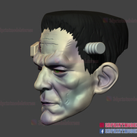 Frankenstein Cosplay Mask - Monster Halloween Helmet  - Thumbnail 4