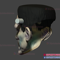 Frankenstein Cosplay Mask - Monster Halloween Helmet  - Thumbnail 6