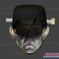 Frankenstein Cosplay Mask - Monster Halloween Helmet  - Thumbnail 7