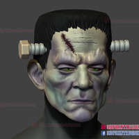Frankenstein Cosplay Mask - Monster Halloween Helmet  - Thumbnail 11