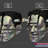 Frankenstein Cosplay Mask - Monster Halloween Helmet  - Thumbnail 13