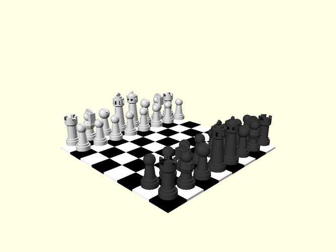 Ekobots - Chess 3D Print 35660