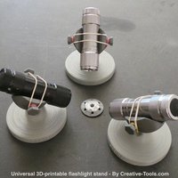 Universal 3D-printable flashlight stand - Thumbnail 1