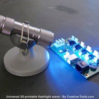 Universal 3D-printable flashlight stand - Thumbnail 2