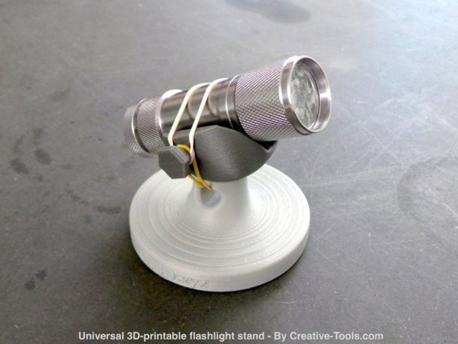 Universal 3D-printable flashlight stand 3D Print 35805