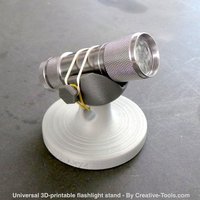 Small Universal 3D-printable flashlight stand 3D Printing 35805