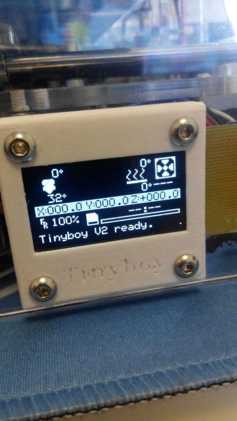 TinyOLED for RAMPS : 1.3" I2C OLED,  TF Card Module, Rotary Enco