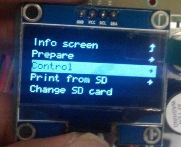 TinyOLED for RAMPS : 1.3" I2C OLED,  TF Card Module, Rotary Enco 3D Print 36112