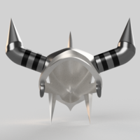 3d printable Digimon Inspired WarGreymon helmet - Thumbnail 5