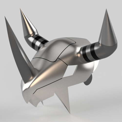 3d printable Digimon Inspired WarGreymon helmet 3D Print 361374