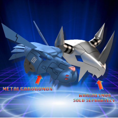 Metal Garurumon 3d print able Digimon helmet STL file 3D Print 361382