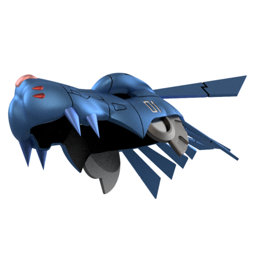 Metal Garurumon 3d print able Digimon helmet STL file 3D Print 361385