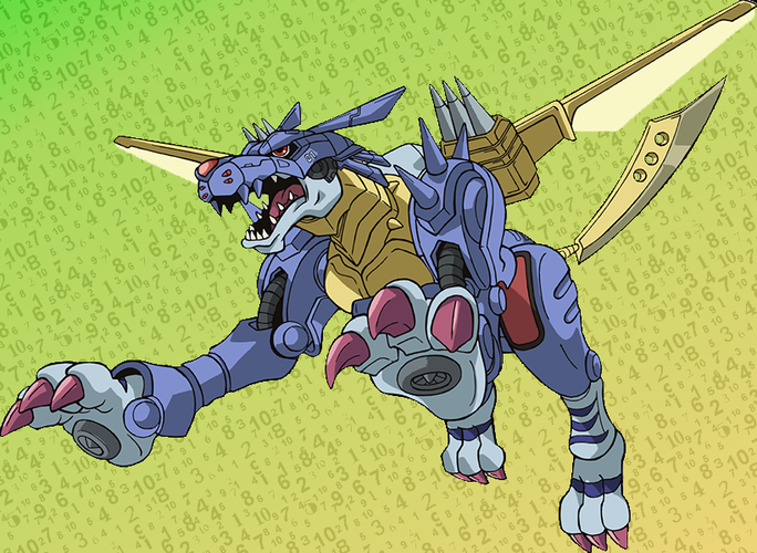 Metal Garurumon 3d print able Digimon helmet STL file 3D Print 361390