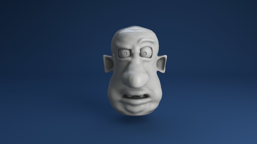 Face Finger Puppet (Version 6) 3D Print 3619