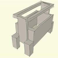 Small SHOE Cabinet  3D Printing 36234