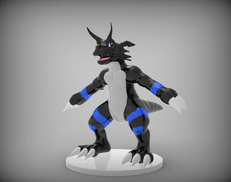 Growlmon Dark Edition Toy