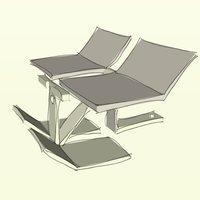 Small Beach Bed 3D Printing 36283