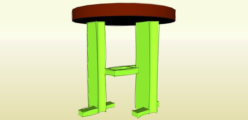 artisanal carton chaise