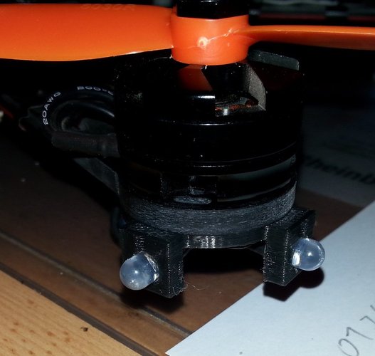 Nighthawk 250 LED Motor Mount 3D Print 36366