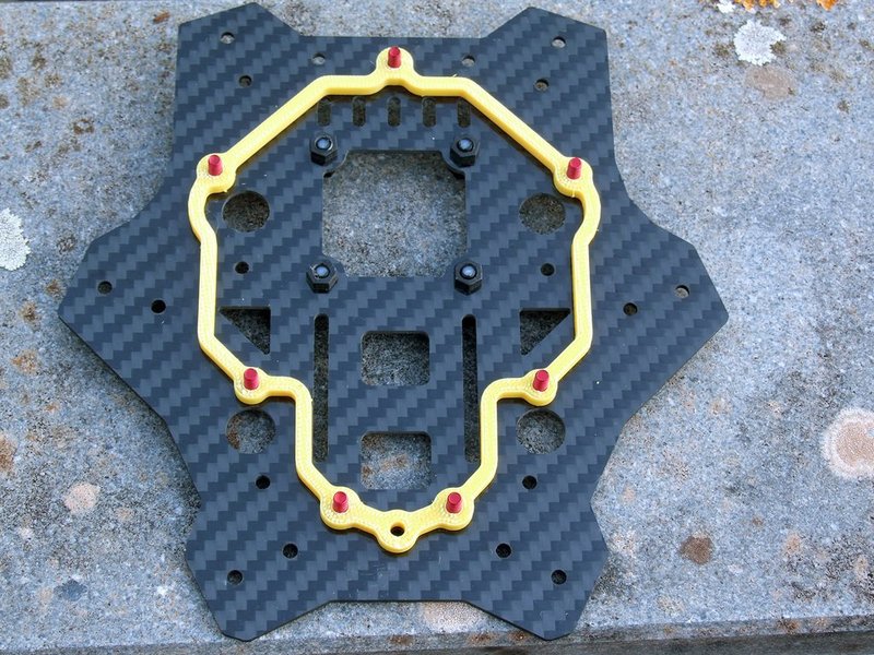 RD290 one piece mid plates spacer