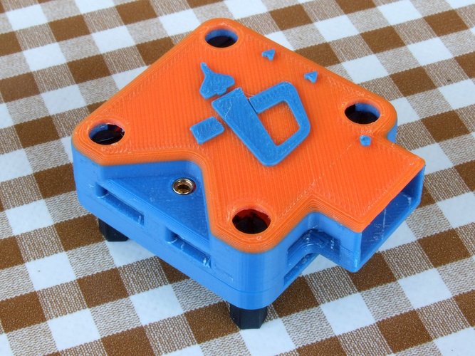 OP Revolution box - vertical antenna - angled servo pins (lid on 3D Print 36484