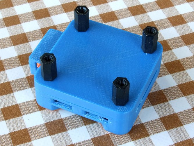 OP Revolution box - vertical antenna - angled servo pins (lid on 3D Print 36485