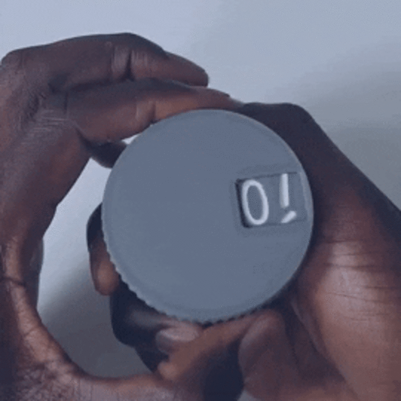 Mechanical Counter // BIG DIGITS 0 to 39