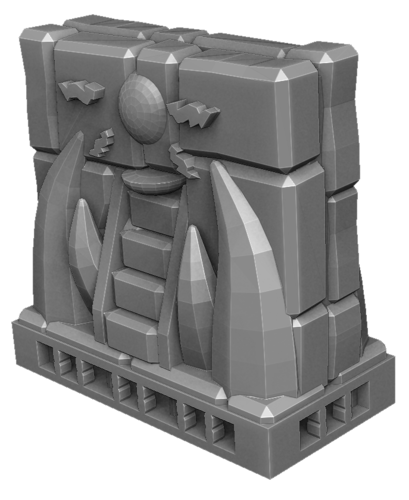 FANGS - Wall - Ornament temple 3D Print 365104