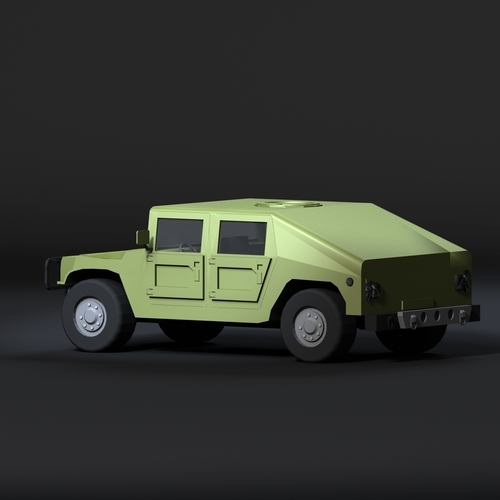 Humvee 3D model Low-poly 3D model 3D Print 365231