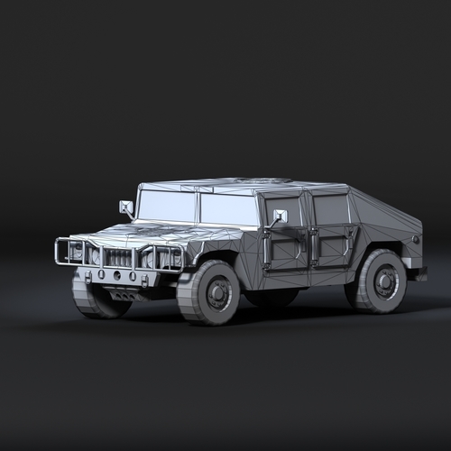 Humvee 3D model Low-poly 3D model 3D Print 365235